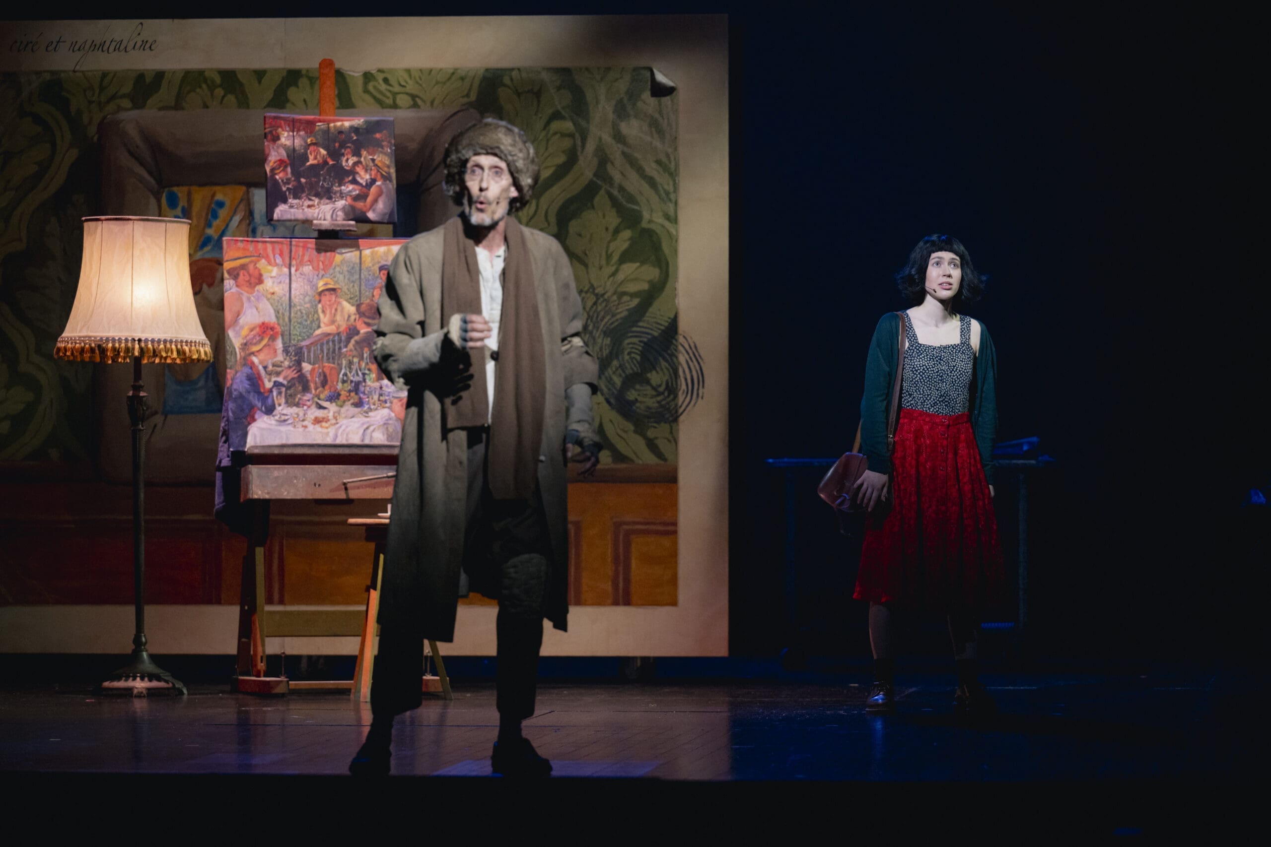 Amélie et le peintre sur scène